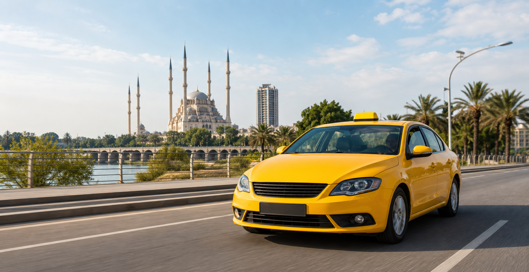 Adana şehir içinde sarı taksi hizmeti